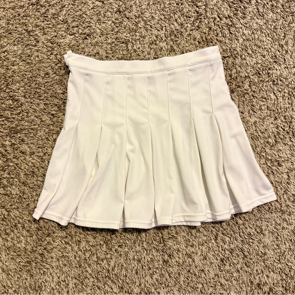 Avidlove White Pleated Skirt